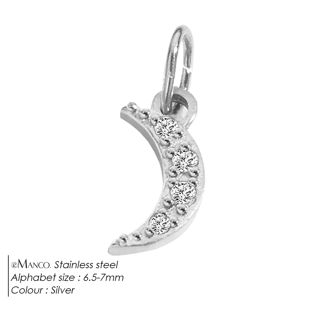 eManco Stainless Steel Sun Star Charm Gold-plated DIY Earrings Necklace Accessories