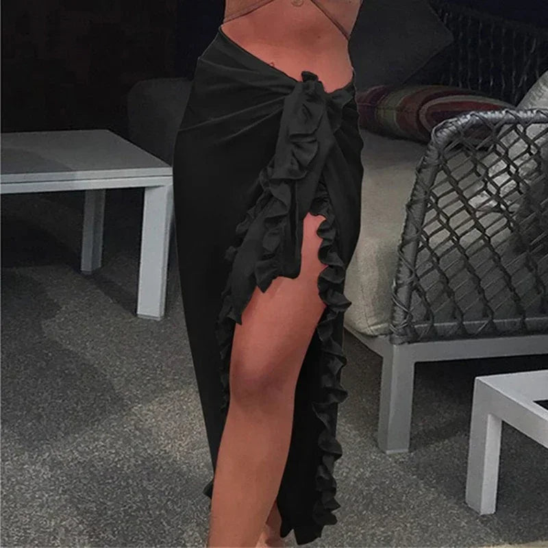 Women Chiffon See-Through Beach Bikini Cover Up