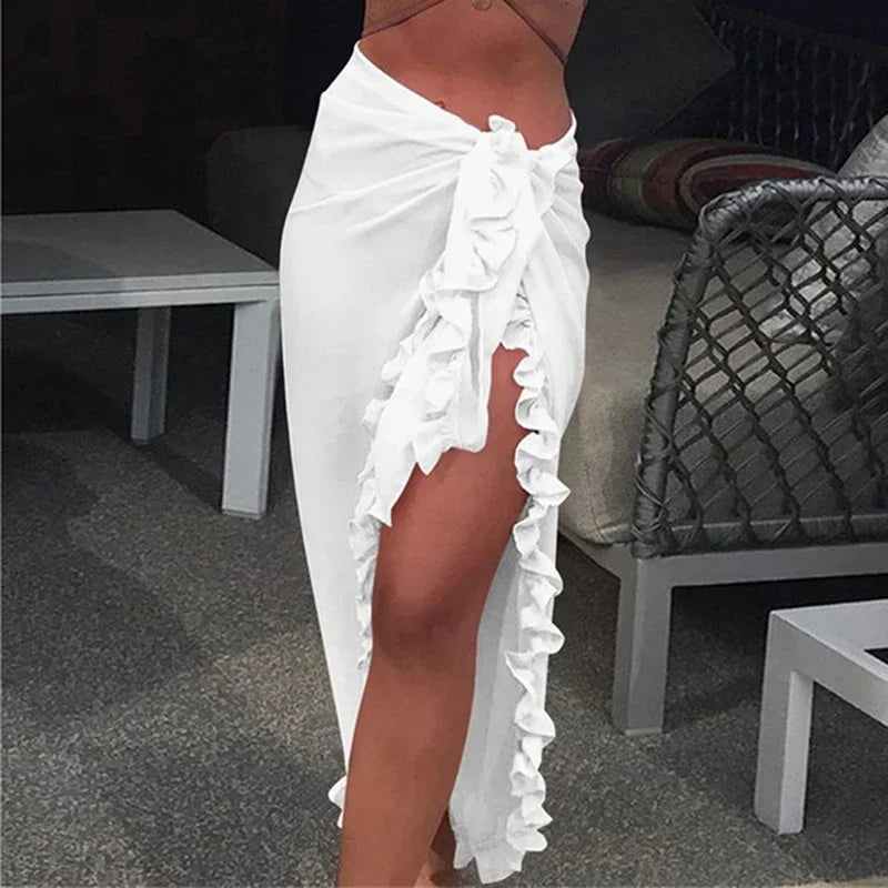 Women Chiffon See-Through Beach Bikini Cover Up