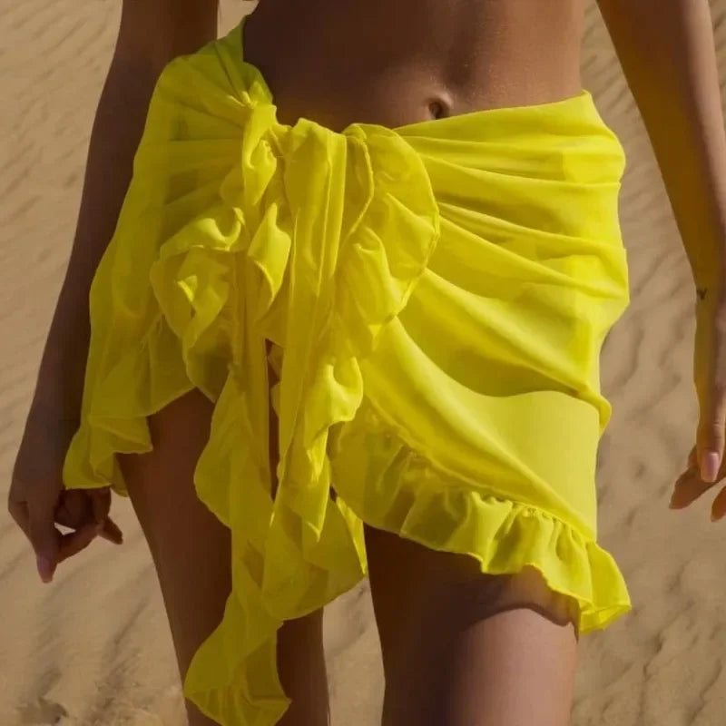 Beachwear Wraps Bikini Cover Ups Tassel Dress